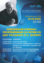 Юбилейный семинар, посвященный Федору Шапиро